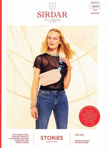 Sirdar Hands in the Air Bag Crochet Pattern in Stories DK (10534)