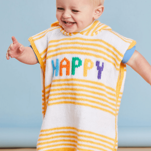 Sirdar Happy Holidays Poncho Knitting Pattern in Snuggly DK (5507)