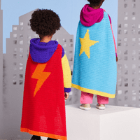 Sirdar Hero Hoodie and Cape Crochet Pattern in Snuggly Replay DK (2616)