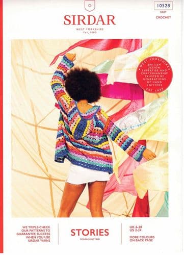 Sirdar Hoodstock Hoodie Crochet Pattern in Stories DK (10528)