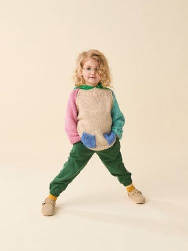 Sirdar Hygge Hoodie Knitting Pattern in Snuggly Chunky (2633)