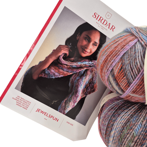 Sirdar Jewelspun Aran Shawl Crochet Kit