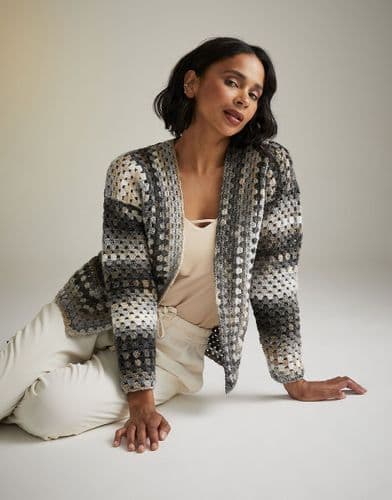 Sirdar Ladies Cardigan Crochet Pattern in Jewelspun Aran - 10727 PDF DOWNLOAD