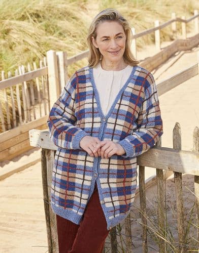 Sirdar Ladies Cardigan Knitting Pattern in Haworth Tweed DK - 10691 PDF DOWNLOAD