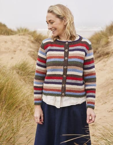 Sirdar Ladies Cardigan Knitting Pattern in Haworth Tweed DK - 10693 PDF DOWNLOAD