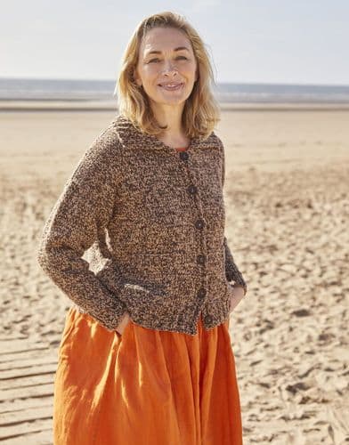 Sirdar Ladies Cardigan Knitting Pattern in Haworth Tweed DK - 10696 PDF DOWNLOAD