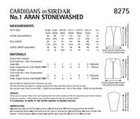 Sirdar Ladies Cardigans Knitting Pattern in Aran (8275)