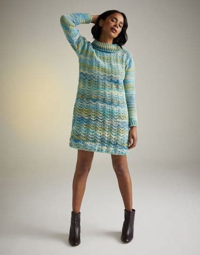 Sirdar Ladies Dress Crochet Pattern in Jewelspun Aran - 10726