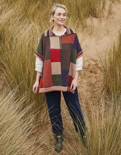 Sirdar Ladies Poncho Knitting Pattern in Haworth Tweed DK - 10697 PDF DOWNLOAD