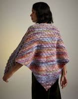 Sirdar Ladies Shawl Crochet Pattern in Jewelspun Aran - 10722
