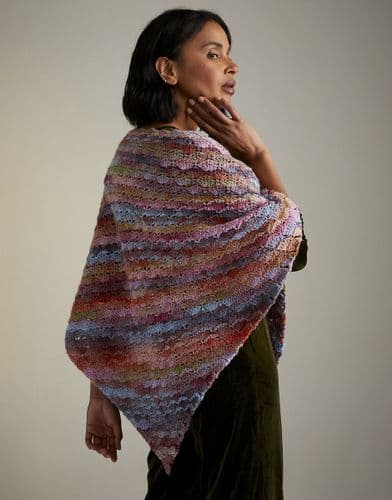 Sirdar Ladies Shawl Crochet Pattern in Jewelspun Aran - 10722 PDF DOWNLOAD