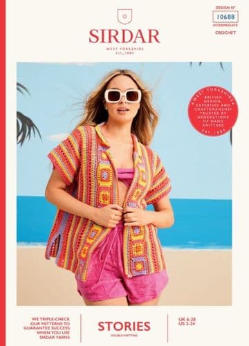 Sirdar Ladies Shirt Crochet Pattern in Stories DK - 10688 PDF DOWNLOAD