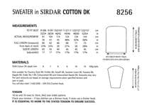 Sirdar Ladies Sweater Crochet Pattern in Cotton DK (8256)