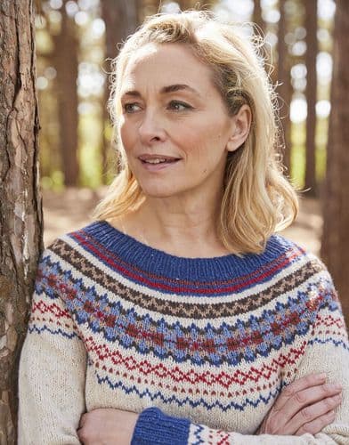 Sirdar Ladies Sweater Knitting Pattern in Haworth Tweed DK - 10690 PDF DOWNLOAD