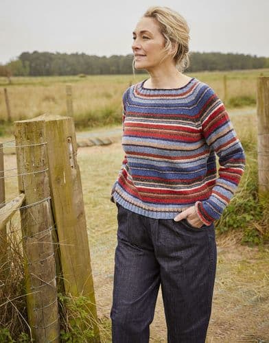 Sirdar Ladies Sweater Knitting Pattern in Haworth Tweed DK - 10699 PDF DOWNLOAD