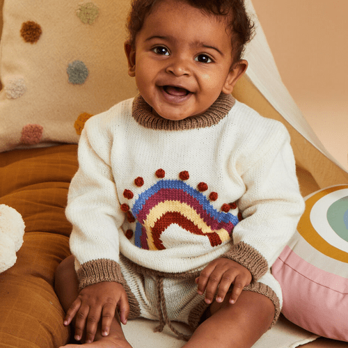 Sirdar Rainbow Babe Shorts Suit Knitting Pattern in Snuggly 4Ply (5509)