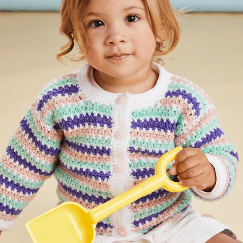 Sirdar Seaside Ripples Cardigan Crochet Pattern in Snuggly DK (5506)
