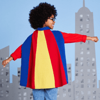 Sirdar Secret Power Cape Knitting Pattern in Snuggly Replay DK (2615)