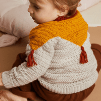 Sirdar Tiny Tasselled Sweater Crochet Pattern in Snuggly 4Ply (5511)
