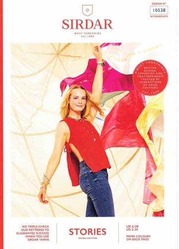 Sirdar Top of the Bill Tabard Knitting Pattern in Stories DK - 10538 PDF DOWNLOAD