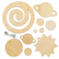 Solar System Wooden Mobile Kits (Pack of2)
