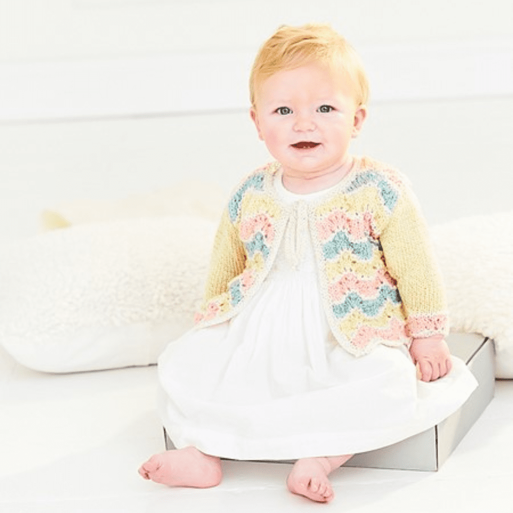 Stylecraft Cardigans & Blanket Knitting Pattern in Baby Sparkle 9995