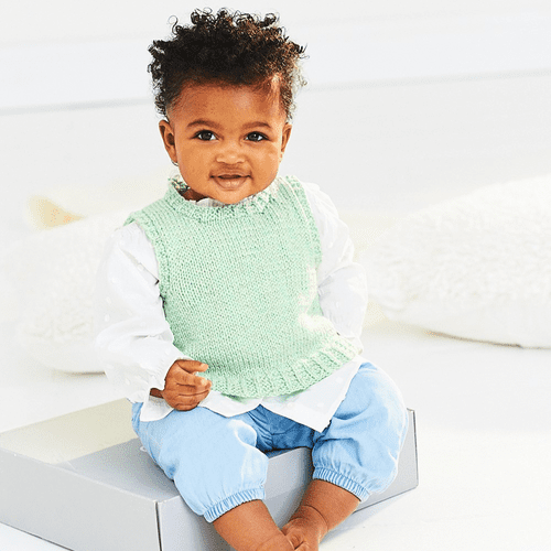 Stylecraft Tank Tops Knitting Pattern in Baby Sparkle 9998