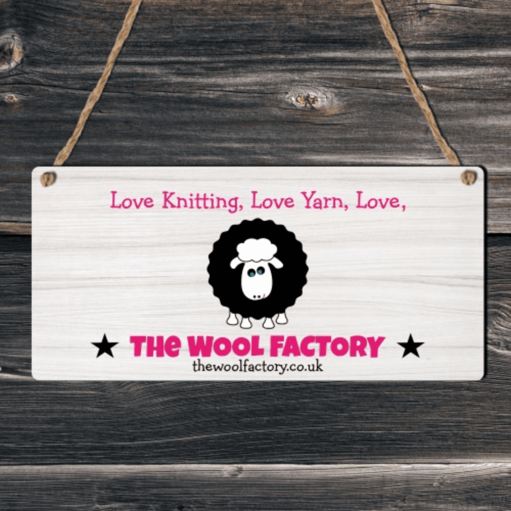The Wool Factory Rectangle Sign