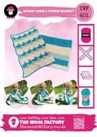 TWF Apache Tears & Striped Blanket Crochet Pattern in Dreamscape Chunky (TWF401) PDF DOWNLOAD