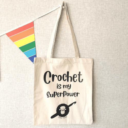 TWF Crochet is my Super Power Bag