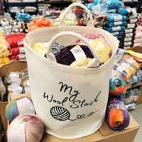 TWF My Wool Stash Large Felt Tub - Cream