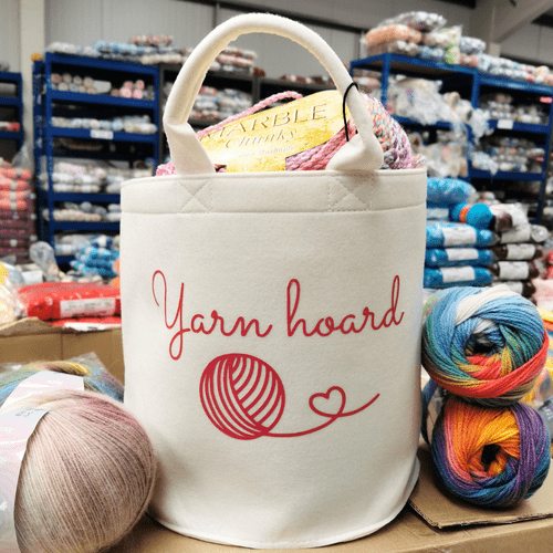 TWF Yarn Hoard Felt Tub - Cream