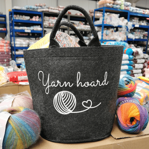 TWF Yarn Hoard Felt Tub - Dark Grey