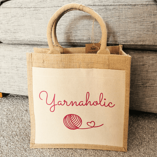 TWF Yarnaholic Jute Bag (Pink)