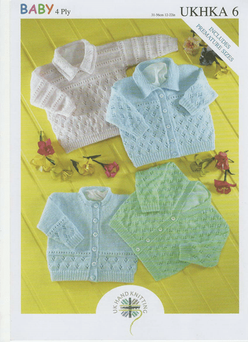 UKHKA 4Ply Cardigans and Sweater (UKHKA6)