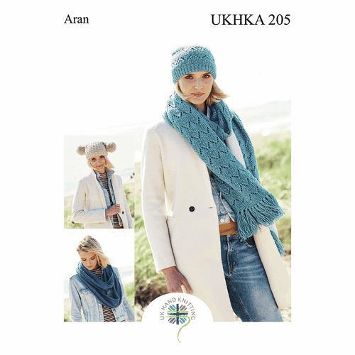 UKHKA Aran Hats and Scarves (UKHKA205)