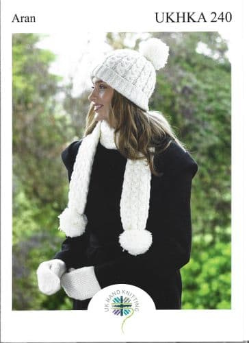 UKHKA Aran Hats and Scarves (UKHKA240)