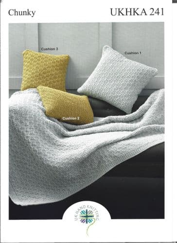 UKHKA Cushions and Throw in Chunky (UKHKA241)