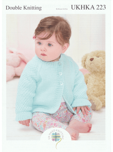 UKHKA DK Bolero, Cardigan, Bootees and Hat (UKHKA223)