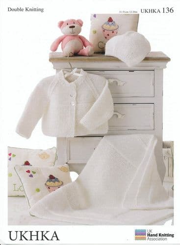 UKHKA DK Cardigan, Hat and Blanket (UKHKA136)