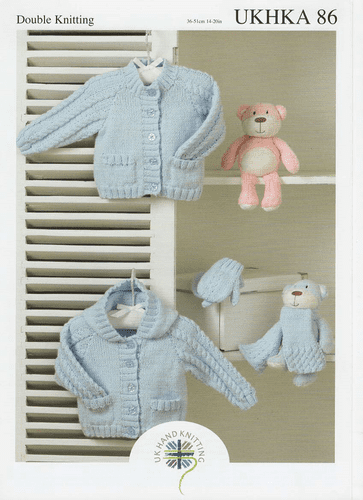 UKHKA DK Cardigans, Scarf and Mittens (UKHKA86)