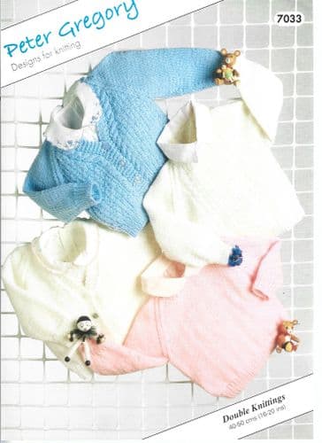 UKHKA Peter Gregory Baby Sweaters and Cardigans in DK (UKHKA7033)