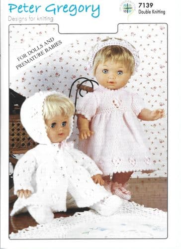 UKHKA Peter Gregory Design Doll & Preemie Outfits in DK (UKHKA7139)