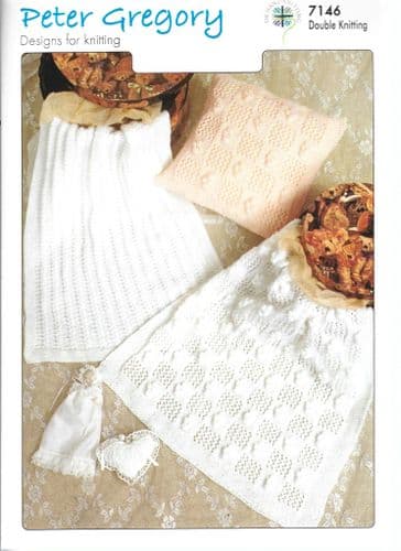 UKHKA Peter Gregory Pram Blanket and Cushion Cover in DK (UKHKA7146)