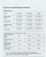 UKHKA Super Chunky Scarves (UKHKA228)