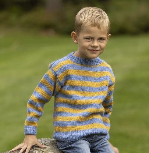 Viking Yarn Boys Sweater Knitting Pattern in Viking Wool (2332-4) PDF DOWNLOAD