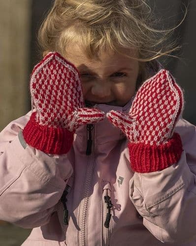 Viking Yarn Childrens Mittens Knitting Pattern in DK (VK4-7) PDF DOWNLOAD