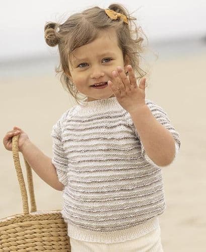 Viking Yarn Childrens Short Sleeved Top Knitting Pattern in DK (VK2614-3b) PDF DOWNLOAD