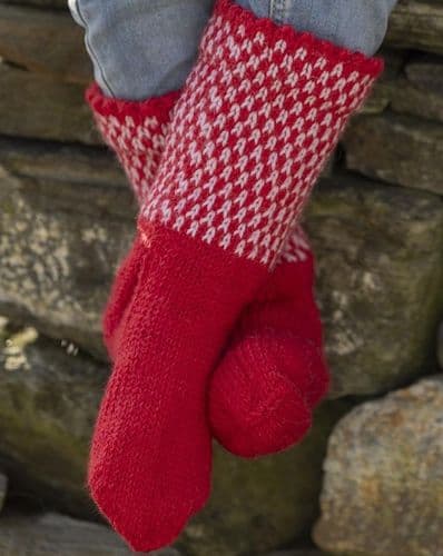 Viking Yarn Childrens Socks Knitting Pattern in DK (VK4-8) PDF DOWNLOAD