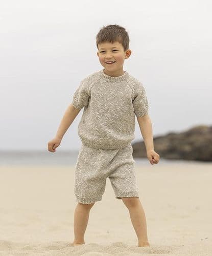 Viking Yarn Childrens Top and Shorts Knitting Pattern in DK (VK2614-4a) PDF DOWNLOAD
